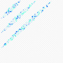 Blue Confetti Effect Vector Transparent 