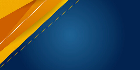 
Dark blue orange shiny triangle abstract background vector presentation design with modern and futuristic corporate concept 