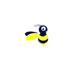 logo hive bee icon templet vector