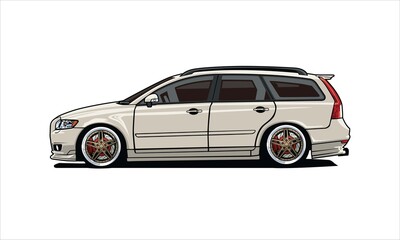 car isolated on white background