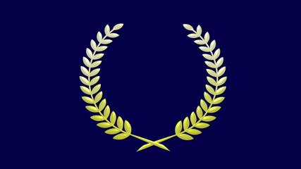 Amazing yellow gradient 3d wheat icon on blue dark background, Best wheat icon