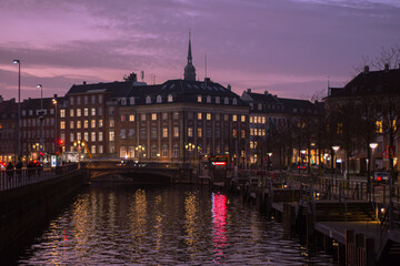 Obraz premium LIFE STYLE, STREET SCENE FROM COPENHAGUE, DENMARK, MARCH 2019