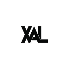 xal letter original monogram logo design
