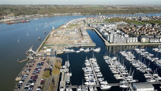 Chatham Maritime Marina And River Medway Kent UK