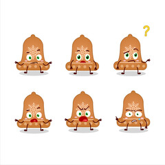 Cartoon character of bell cookie with what expression
