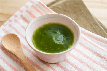 葛湯　抹茶味
