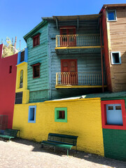 colorful houses in Argentina 