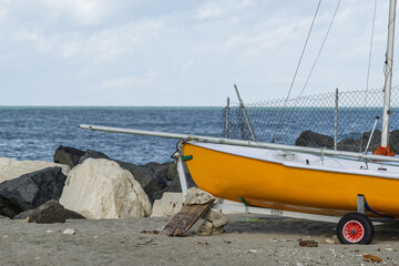 Obraz premium Bord de mer hors-saison en Italie