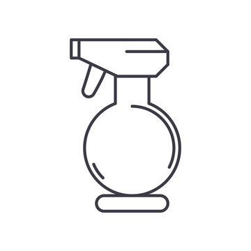 recommend clip art: Aftershave lotion icon, linear isolated illustration, thin line vector, web design sign, outline concept symbol with editable stroke on white background.