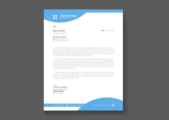 new creative letterhead design vector template