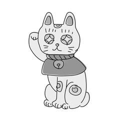 manekineko_rough sketch style