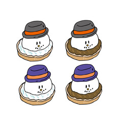 雪だるま　スノーマン　ケーキ