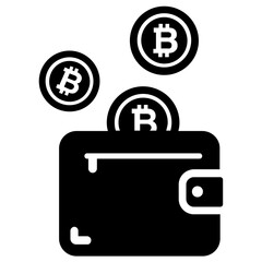 Fototapeta premium Bitcoin Wallet 