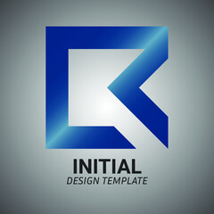Initial Letter LR, RL, L & R Logo Icon Creative Design Template. Creative Minimal Alphabet emblem design template. Graphic Symbol for Corporate Business Identity.Creative Vector graphic element.