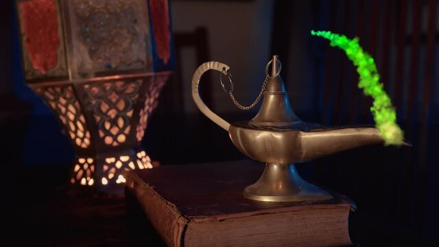 genies magic wishing lamp