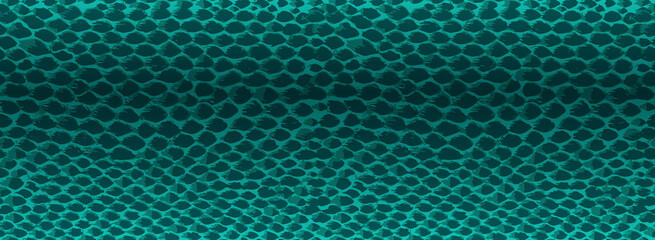 Snake skin green seamless vector texture.