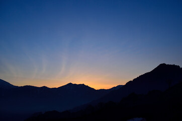 樽口峠の夕焼け
