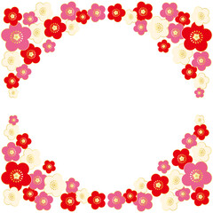 梅の花のフレーム