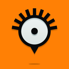 Eye icon vector. Vision vector illustration