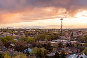 Obraz premium Downtown Santa Fe, New Mexico