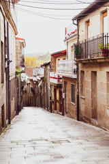 Fototapeta na wymiar Street view of Allariz, a typical vintage village