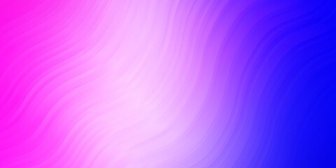 Obraz premium Light Pink, Blue vector backdrop with circular arc.
