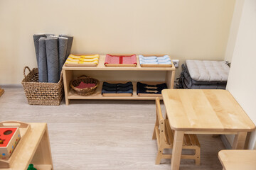 Montessori school for the learning of children