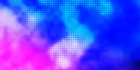 Light Pink, Blue vector texture with disks.