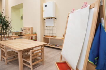 Montessori school for the learning of children