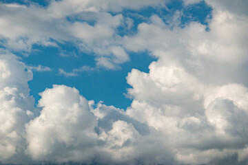 Fototapeta premium white clouds on blue sky background