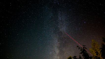 starry sky, milky way from Saint Petersburg