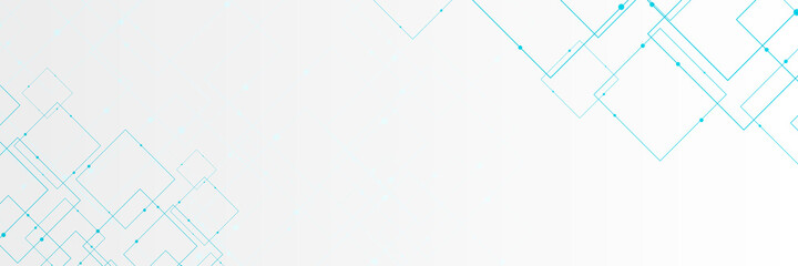 Vector banner design, illustration technology with line pattern over dark blue background. Modern hi tech digital technology concept. Abstract internet communication, future science techno design