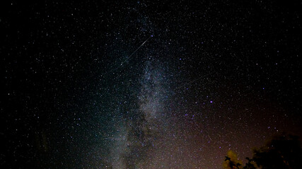 starry sky, milky way from Saint Petersburg
