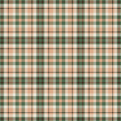 Plaid seamless pattern. Vector background of textile ornament. Flat fabric design.