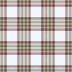 Plaid seamless pattern. Vector background of textile ornament. Flat fabric design.