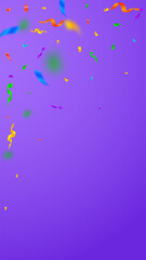 Obraz na płótnie Canvas Streamers and confetti. Colorful streamers tinsel 