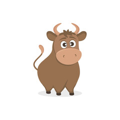 2021 New Year of Bull - Stock Vector Illustration