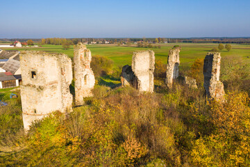The ruins of the castle in the village of Majkowice, Poland © Dejan Gospodarek