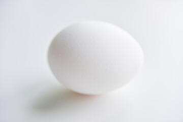 selective focus at the white egg