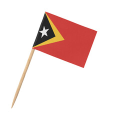 Small paper flag of East Timor on wooden stick
