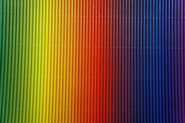 Colorful paper sheets in colors of rainbow      