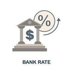 Bank Rate icon. Simple element from economic collection. Creative Bank Rate icon for web design, templates, infographics and more