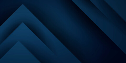 Abstract 3d dark blue background with a combination of black shadow overlap style graphic design element 