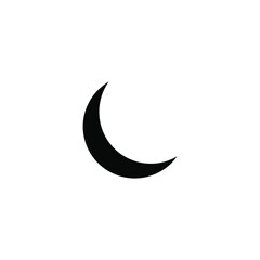 Fototapeta na wymiar illustration vector graphic of crescent moon icon