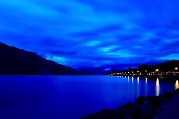 Début de journée sur le lac du Bourget