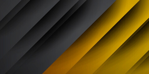 Yellow grey black abstract modern background. Black and yellow overlap background. Texture with dark metal pattern. Modern overlap dimension vector design. 