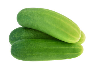 Fresh Cucumber isolated on white background.