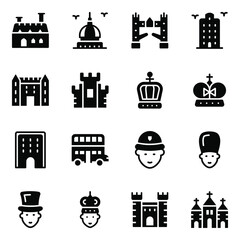 
United Kingdom Architecture Solid Vectors 
