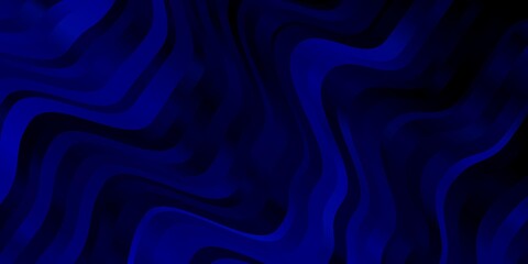 Dark BLUE vector background with lines.