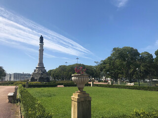 Statue of Vasco da Gama in Lisbon, Portugal